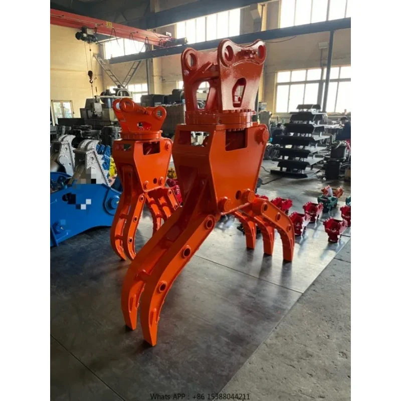 DHG-06 Rotary Grab Hydraulic Wood Grapple Hydraulic Log Grapple Excavator Grapple For 12-18 Ton Excavator