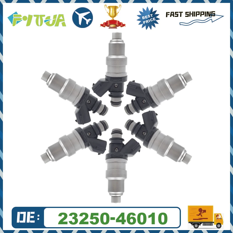 4/6pcs iniettore di carburante 23250-46010 per Toyota Mark2 Chaser Crown Majesta Cresta 2.5 1JZGE 23209-46010 ugello motore di iniezione