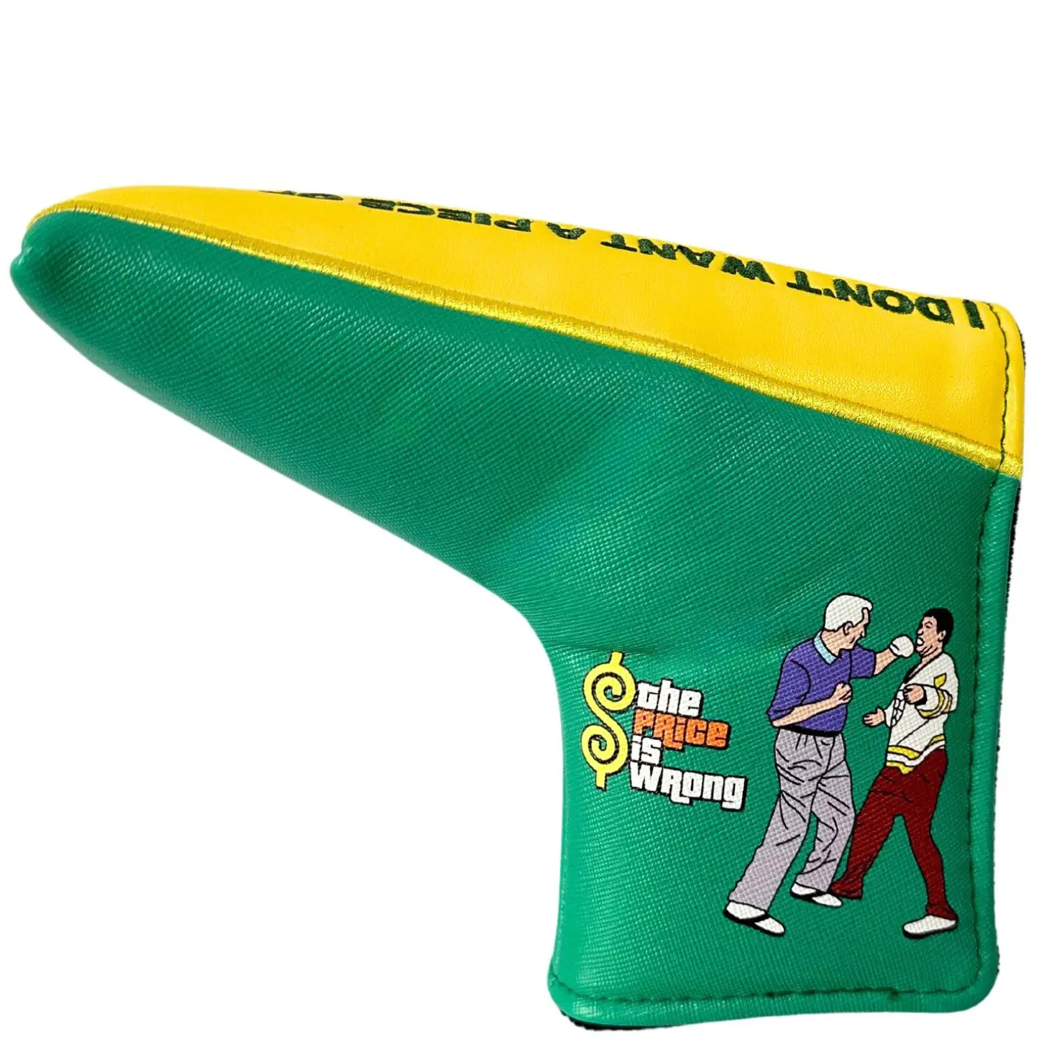 PU Leather Funny Golf Putter Cover - Premium Blade Putter Headcover with Soft Lining - Protective Golf Clubs Accessory for Men &