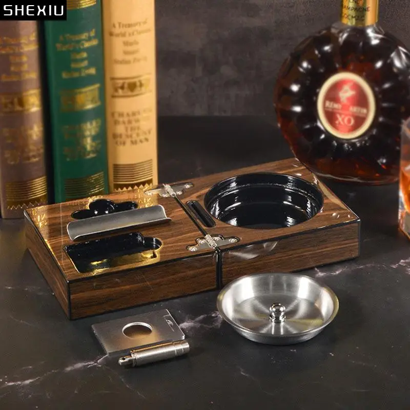 

Портативная Складная сигара, аксессуары для искусственной сигары, пепельница, минималистичные пепельницы из нержавеющей стали, подарки для парня