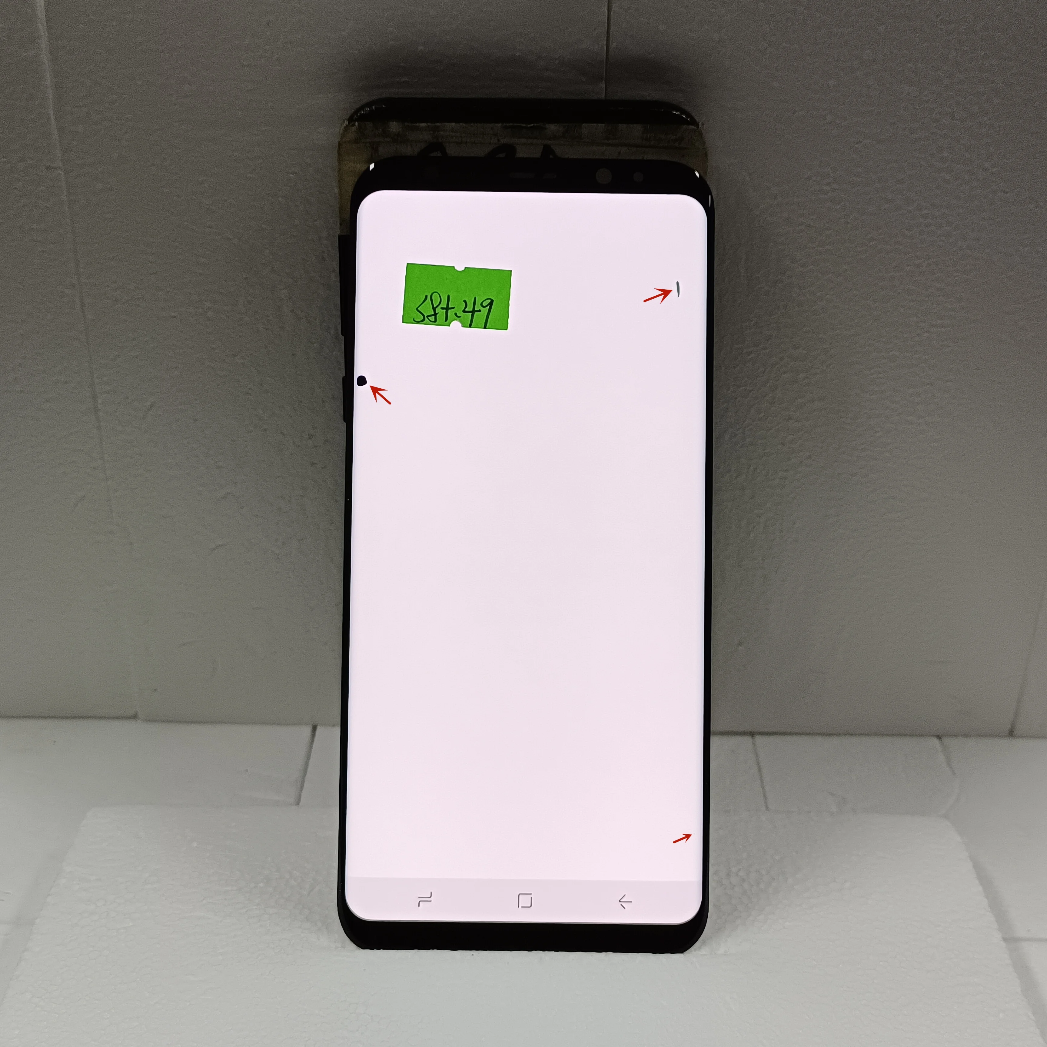 삼성 갤럭시 S8 플러스용 AMOLED 디스플레이, 터치 스크린 디지타이저 수리 부품, 블랙 도트, G955F LCD