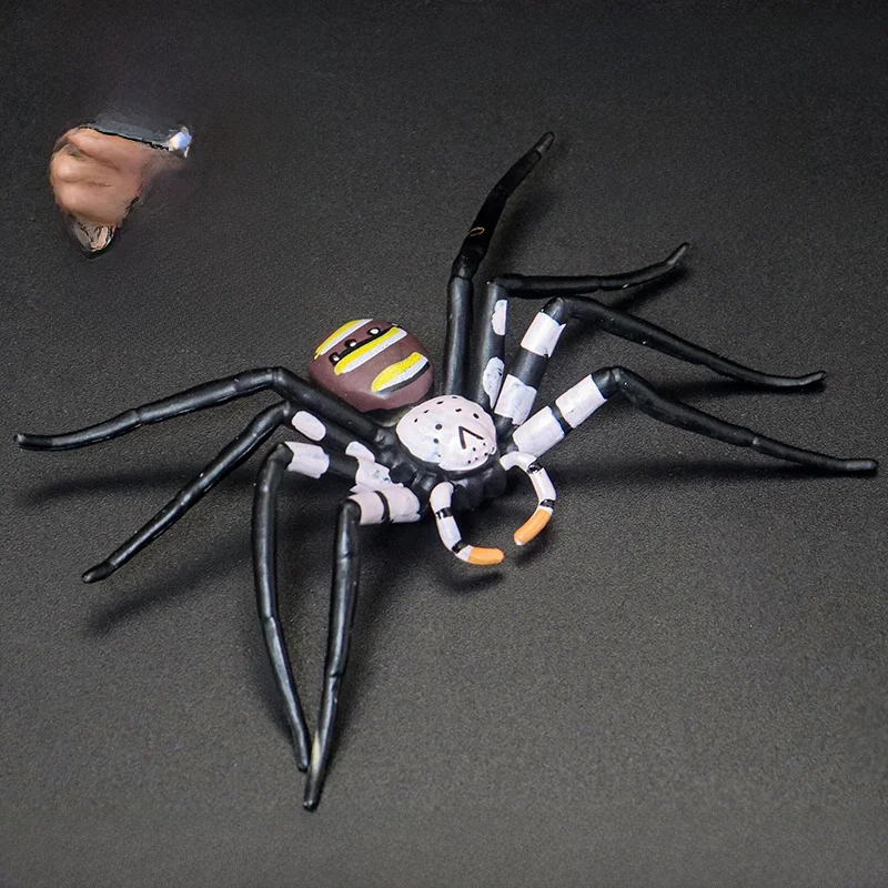 Set de Modelos de Arañas Realistas y Aterradoras, Animales de Juguete de Patas Altas, Insectos de Broma, Regalo para Niños, Muñecos de Animales Estáticos de Plástico