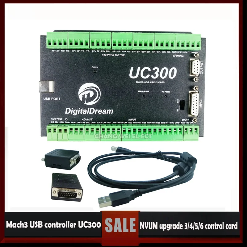 Nvum Cnc New Upgrade Uc300 3/4/5/6 Axis Mach3 Usb Motion Controller Uc300 Milling Machine Control Card