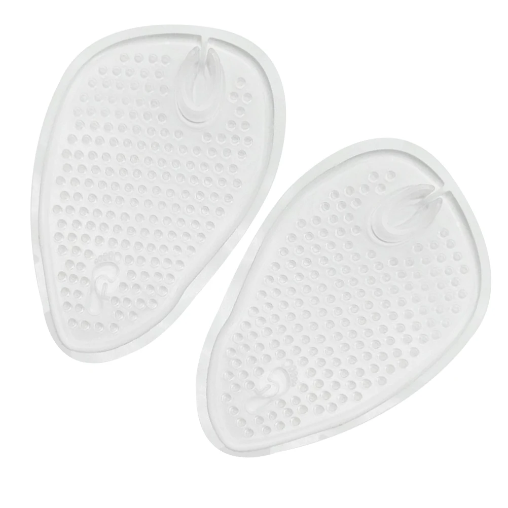 

4 Pairs Forefoot Cushion Gel Insoles High Heel Slippers Self Adhesive Half Insole Protect Feet Reduce Pressure Pain Relief Anti