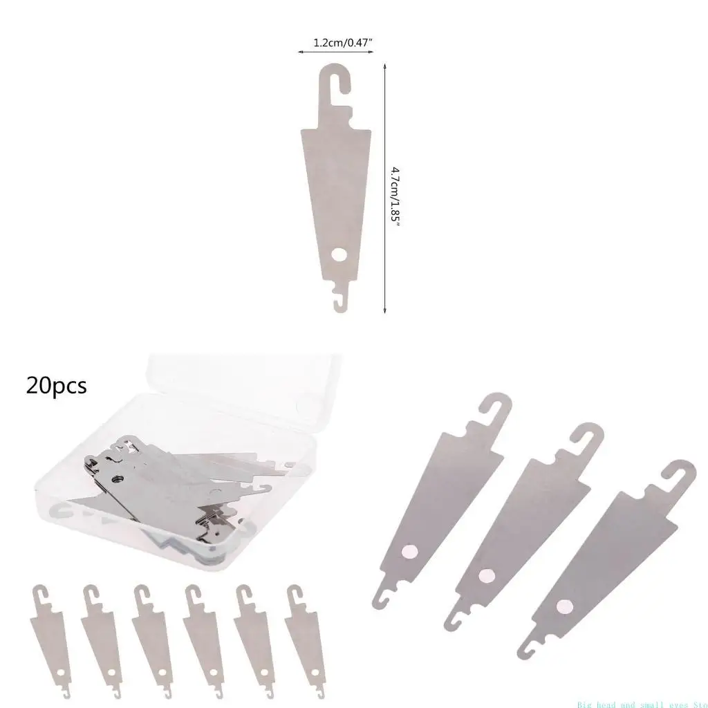581C 20 Pcs Metal Needle Threader Sewing Accessories Needle Threading Tool for Hand DIY Sewing