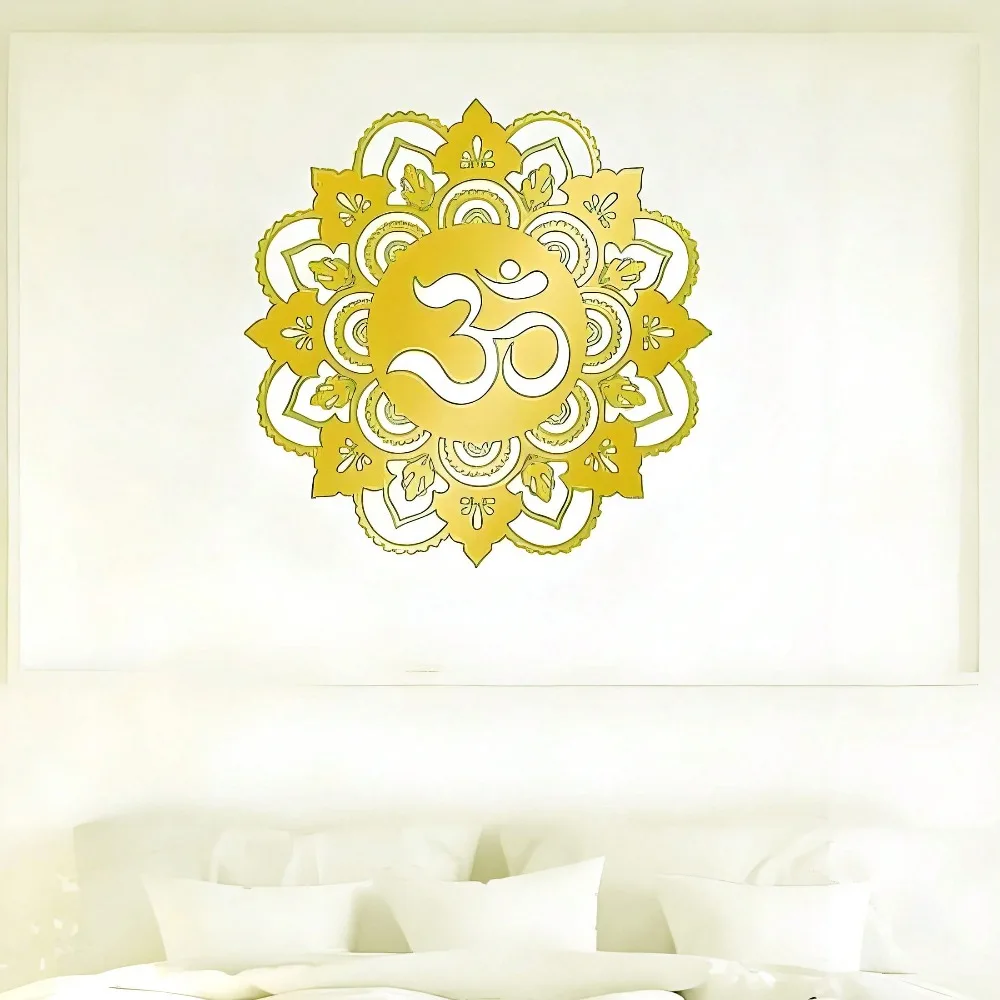 

Brass Mandala Wall Art Yoga Studio Decor Meditation Room Gift Vintage Boho Metal Ornament Rustproof