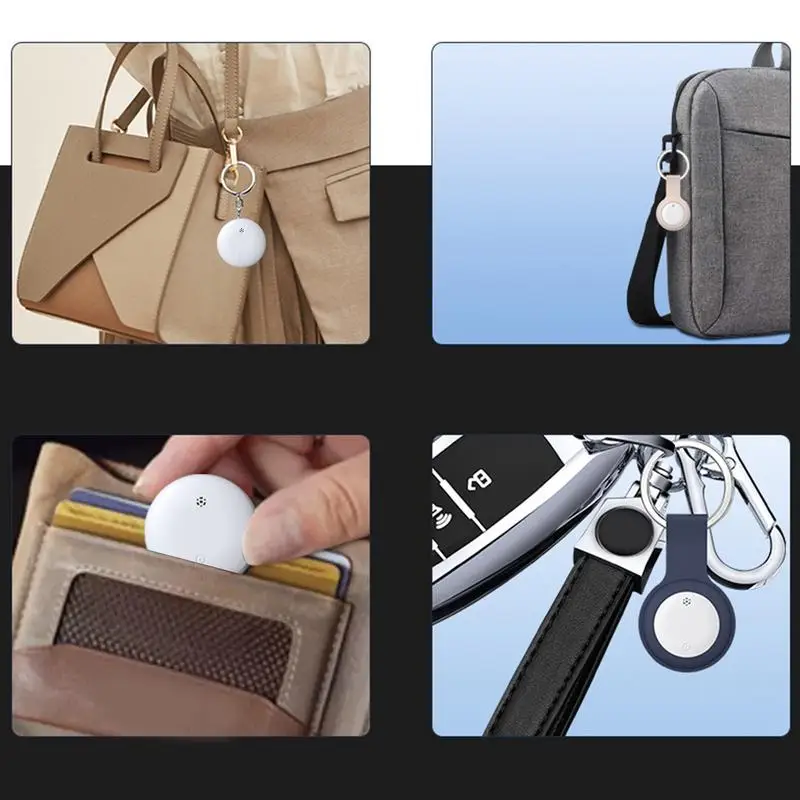 Luggage Trackers For Suitcases Wireless Waterproof Key Tracker Finder App Connected 120 Db Mode Battery Powered Tracker Tag With