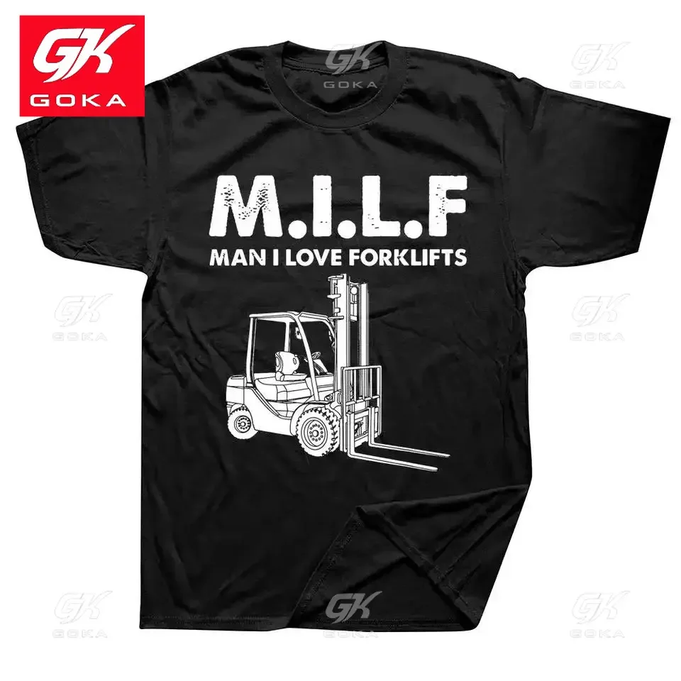 Man I Love Forklift Driver Cotton Printed T Shirt Streetwear Short Sleeve Birthday Gifts Summer Vintage Style Unisex T Shirts