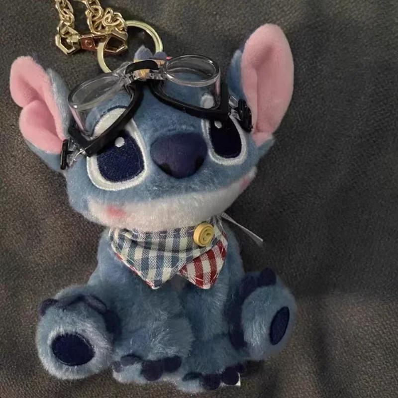ديزني كارتون ليلو وستيتش Kawaii غرزة أفخم دمية حقيبة قلادة لطيف حقيبة مدرسية معلقة الديكور المفاتيح لعبة لمحبي