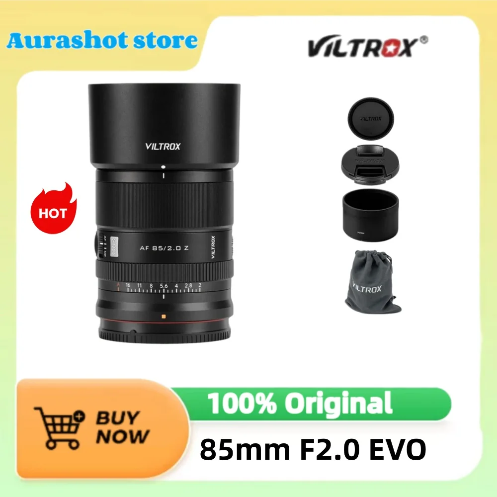 Viltrox AF 85mm F2.0 EVO Vollformat-Objektiv mit großer Blende und Autofokus für Nikon Z-Mount Z5 Z6 II Z7 II Z9 Z8 Z6II Z7II