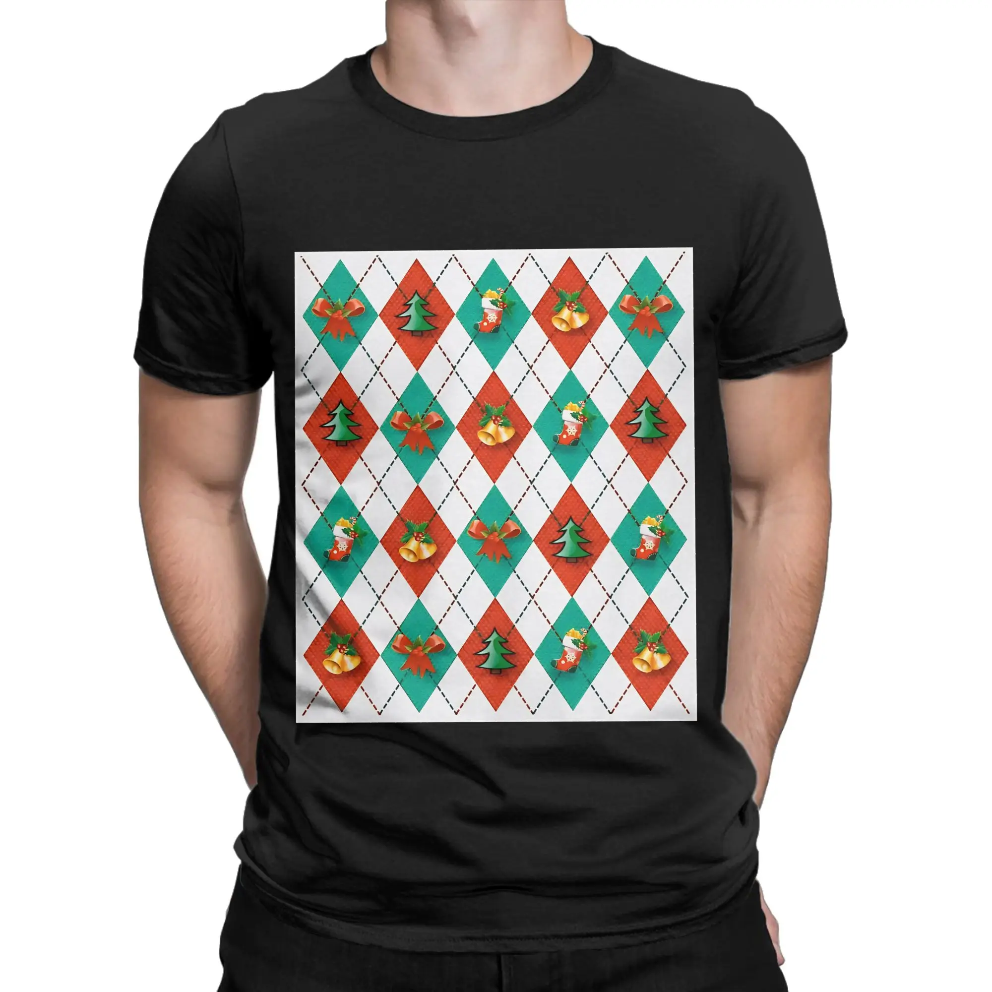 Merry Christmas Classic Shirt Funny 100% Cotton T-Shirt Merry Christmas Tees Tops For Men