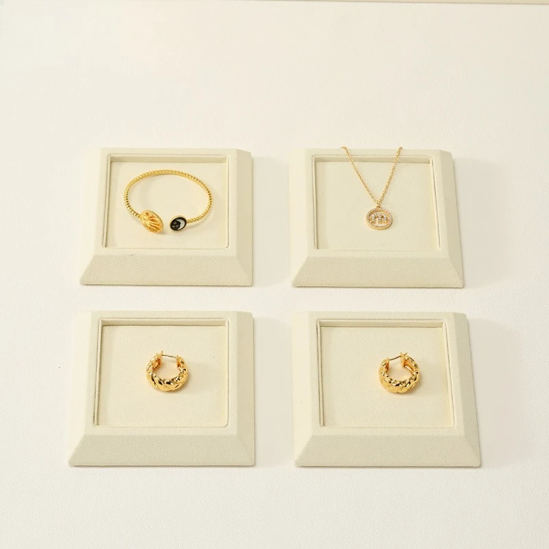 Jewelry Display Tray, Ring Necklace Bangle Showcase Props, Wenwan Bracelet Gemstone Storage Plate