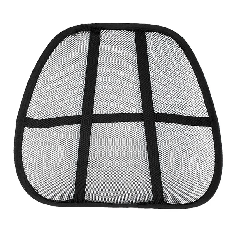 Car Seat Chair Massage Back Lumbar Support Mesh Cushion Pad Back Lumbar Cushion for Car Driver Tools