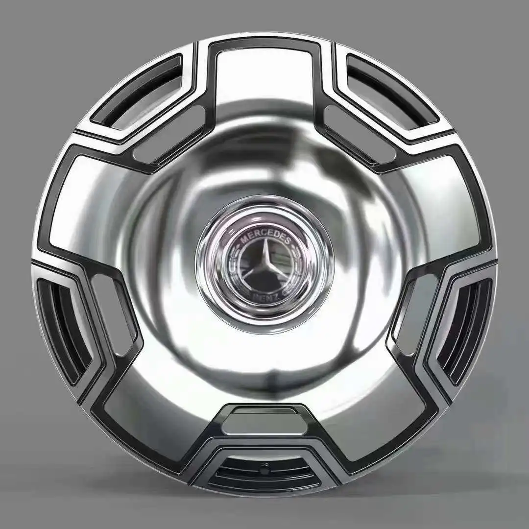 Hot Chrome 19-inch 20-inch aluminum alloy car forging mecha cake modified wheel hub for Hongqi H9   S Maiba