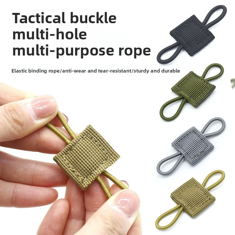 10Individual multi-purpose backpack vest accessory hook tactical strap fastenerPPTAntenna flashlight elastic webbing fastening b