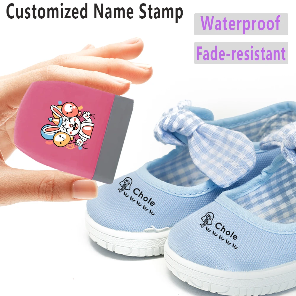 1PC Cute Self-inking Custom Name Seal The Crystal Sticker Pattern is a Rabbit Durable Office Supplies, Seal Supplies - view 2