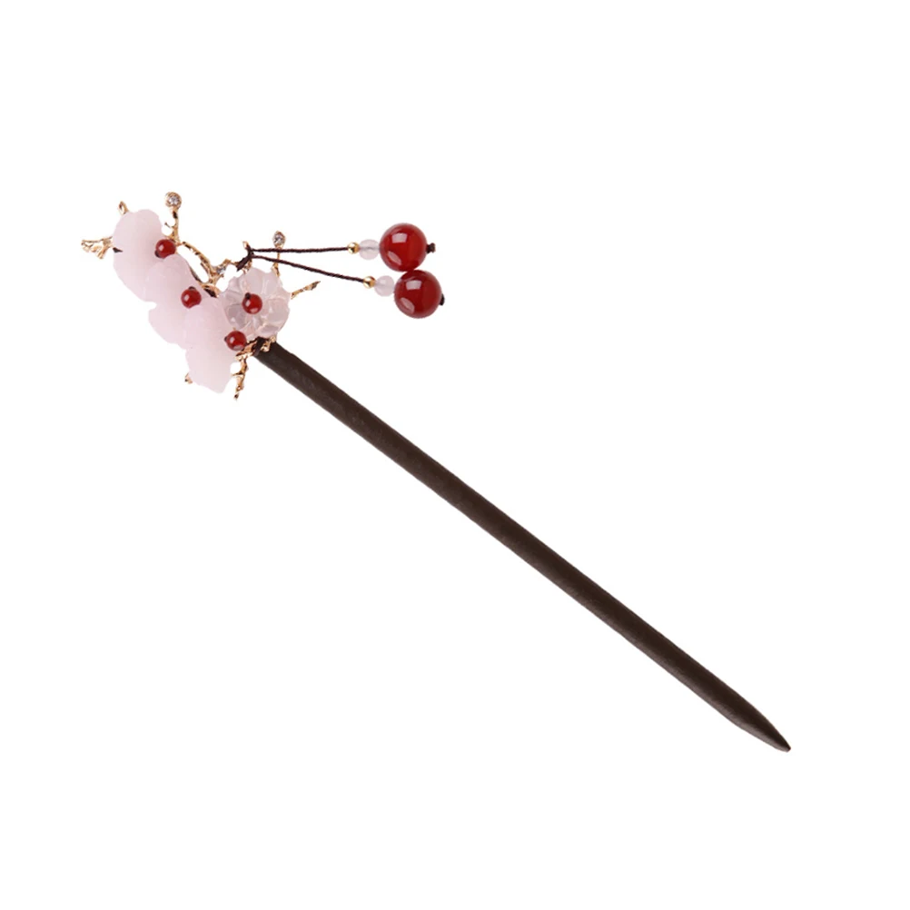 

Elegant Hair Stick Hanfu Costume Ebony Material Retro Bun Chopstick Durable Compact Wedding Party Prom Accessories