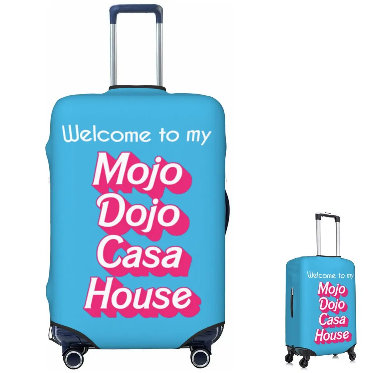 غطاء حقيبة Mojo Dojo Casa House لحماية أمتعة السفر المرنة مقاس 18-32 بوصة
