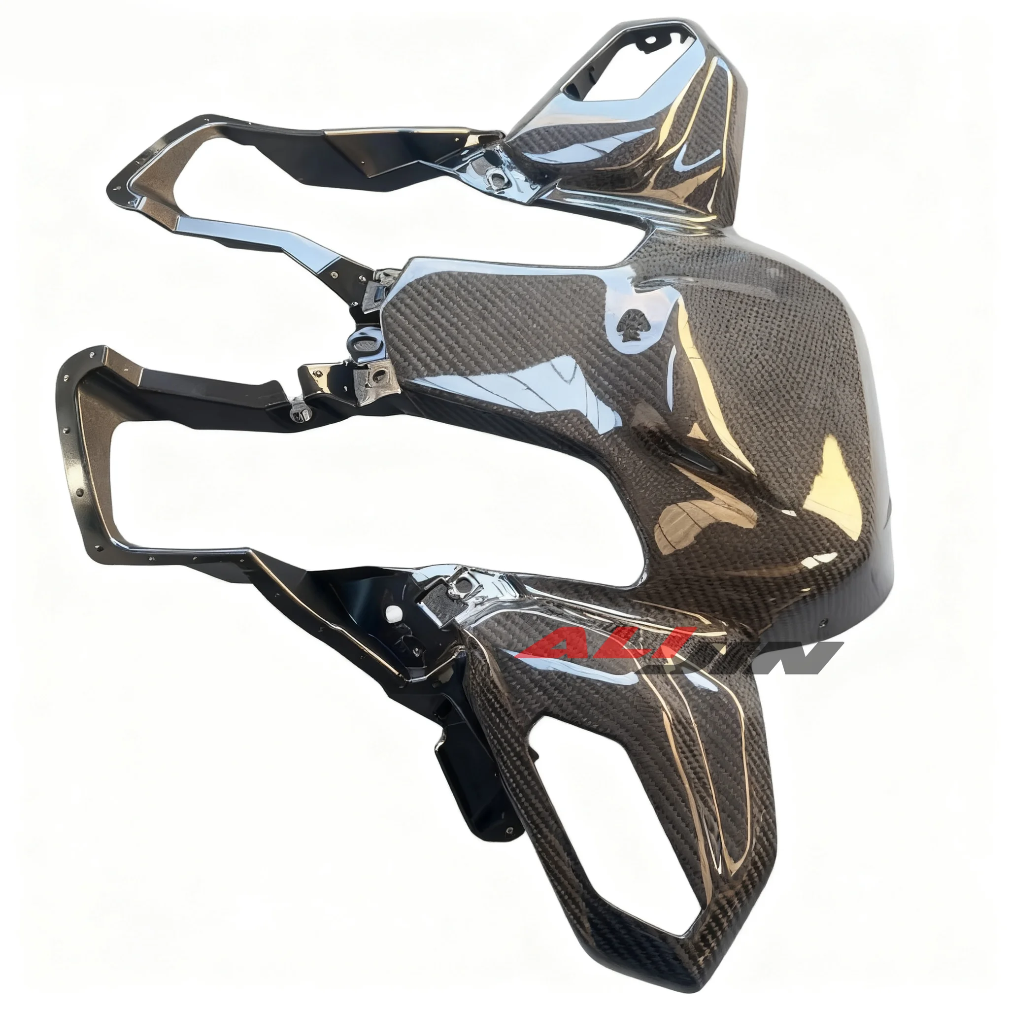 Real Carbon fiber For YAMAHA Xmax 300 Xmax300 2025 Motorcycle Front Fairing Upper Cover Inner Frame Nose Guard Headlight Intake
