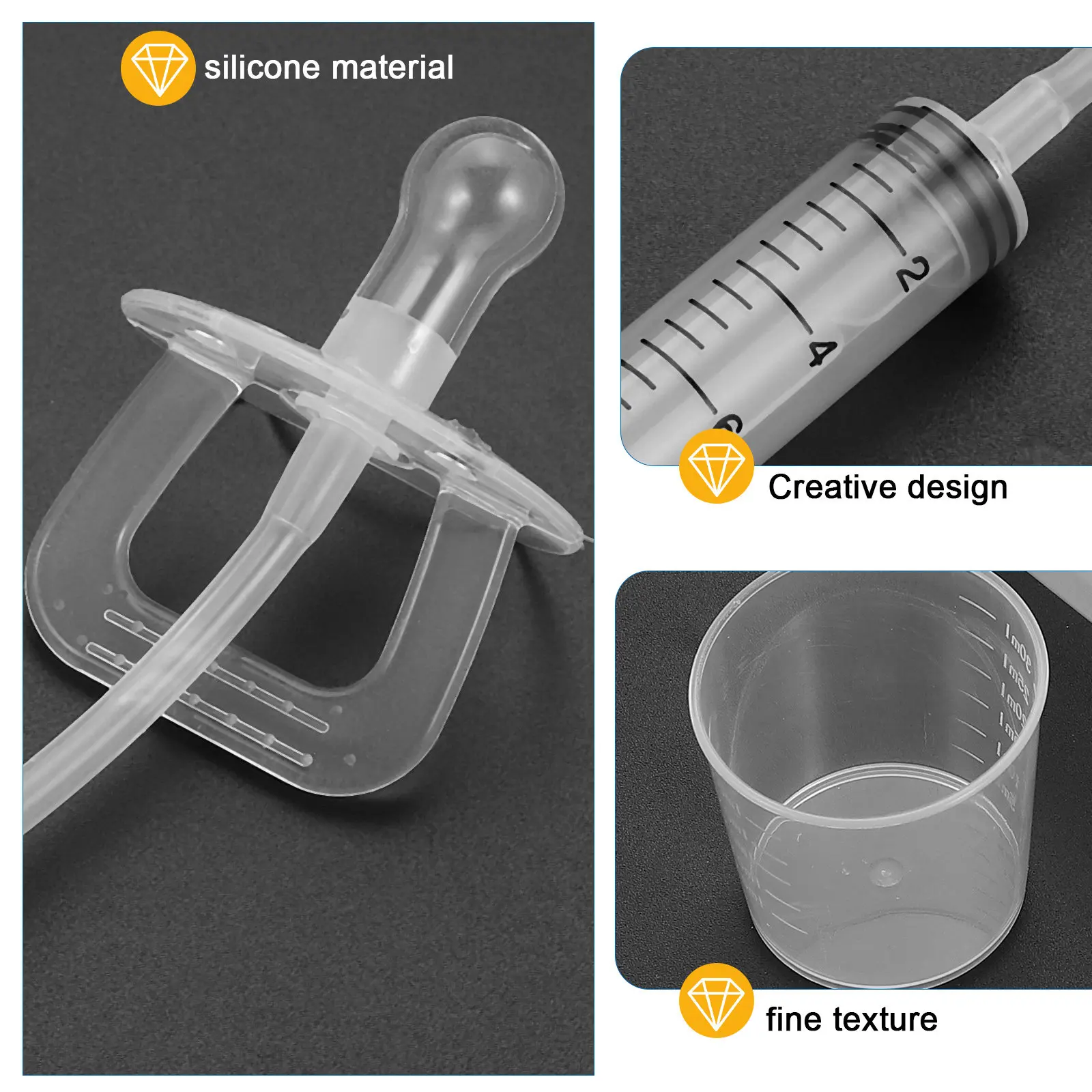 for Liquid Newborn Pacifiers Baby Essentials Food Feeder Infant Dispenser