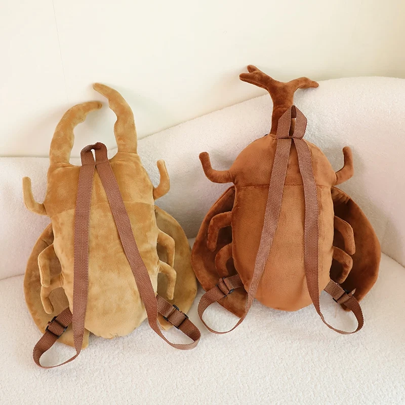 Lustige kreative Cartoon Insekt Zikade Käfer Biene Marienkäfer Mantis Plüsch Puppe Rucksack braun grün Stofftier Geschenk für Jungen und Mädchen – Detail 15