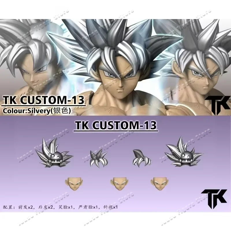 TK CUSTOM TK TK013 TK014 TK015 TK016 Dragon Ball SHF Ultra Instinct Son Goku 3.0 Juego de cabezas personalizadas para figuras de acción