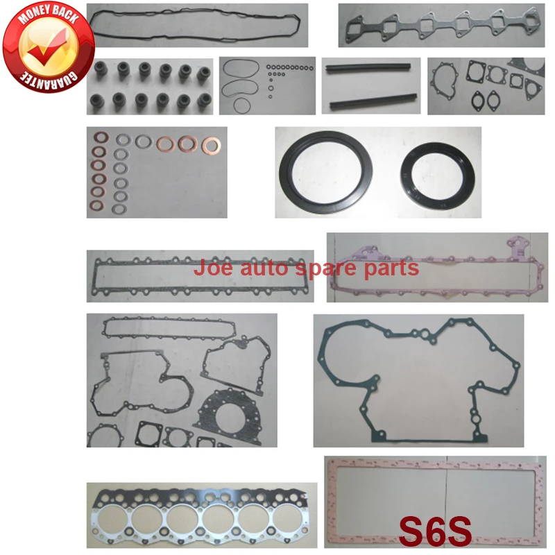 S6S S6SDT complete repair Overhaul engine full gasket set kit for  Mitsubishi forklift