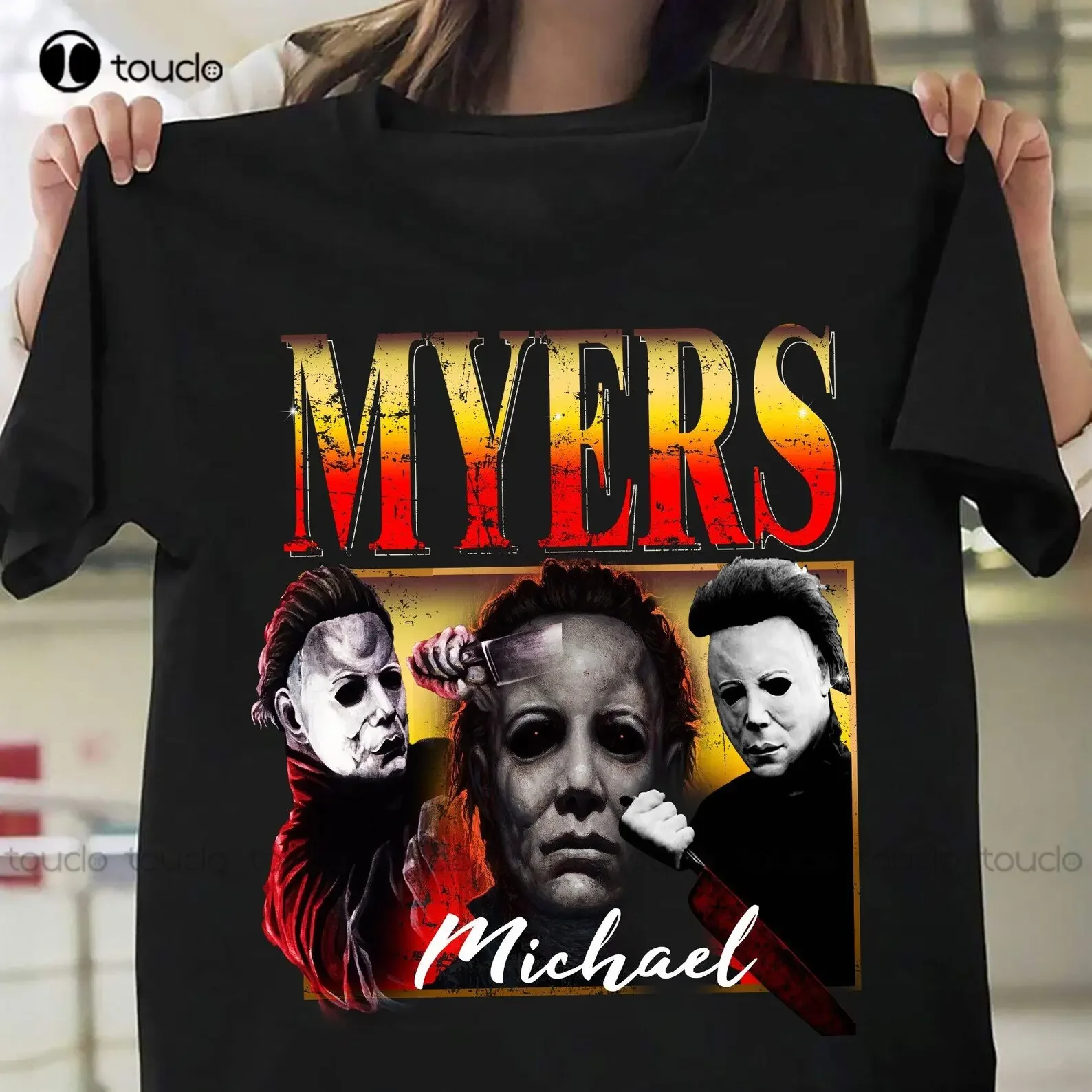 Michael Myers Vintage Shirt Myers Thriller T-Shirt Mens T Shirts Cotton O-Neck Streetwear Oversized Xs-5Xl Printed Tee