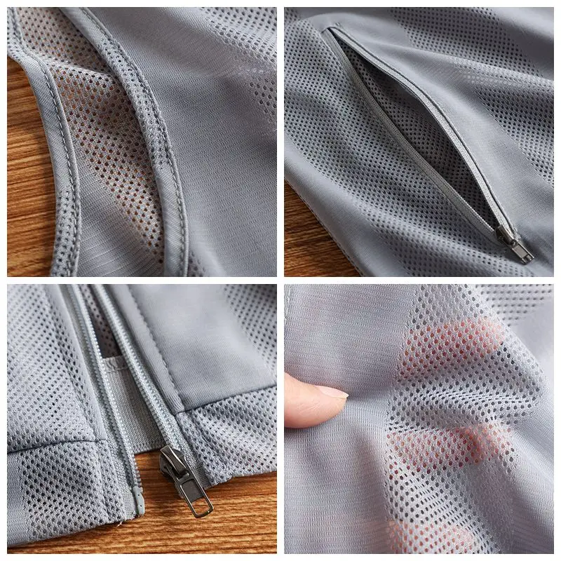 

Lightweight Breathable Ice Silk Outdoor Summer Vest Men's Loose Fit Casual Spor Qui Dry Me Bal Tank Top