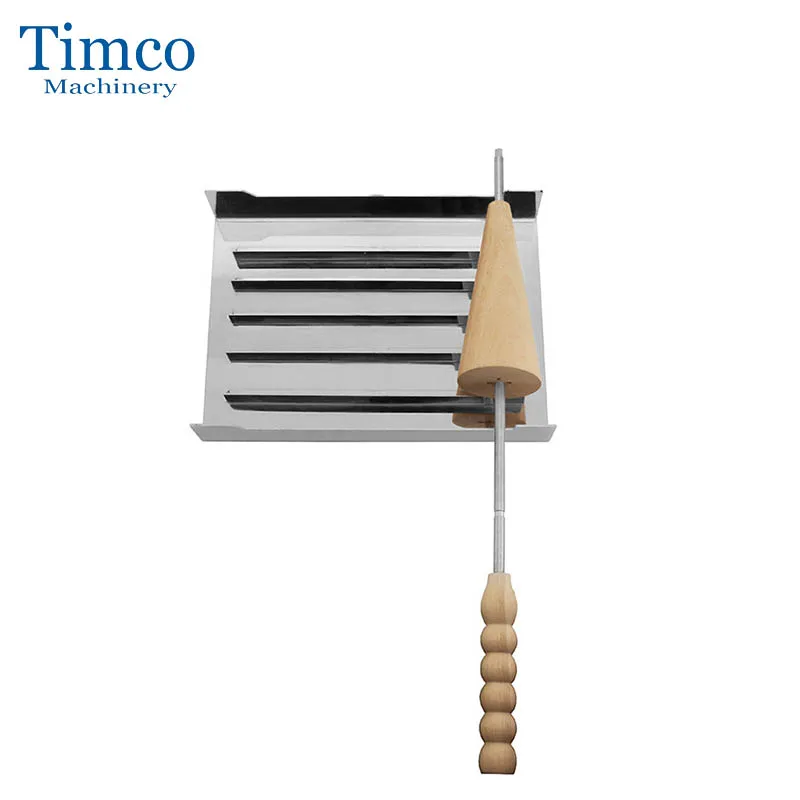 TIMCO Manual Chimney Cake Cutter Kurtos Kalacs Handy Mini Ice Cream Cone Chimney Cake Bread Hungary Roll Cutter Machine