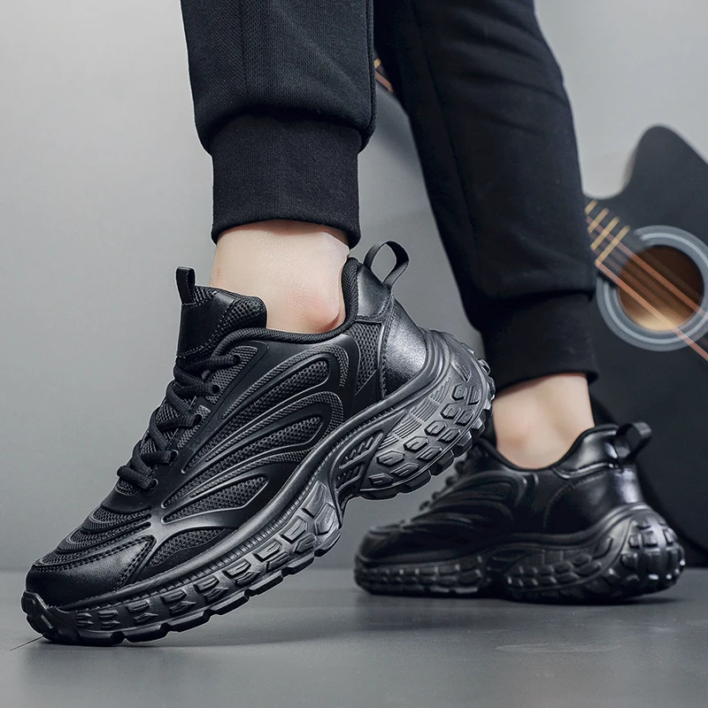 

Мужские повседневные кроссовки для активного отдыха на четыре сезона, дышащие кроссовки для скоростного бега, износостойкие, с мягкой подошвой, удобные спортивные кроссовки для гонок.