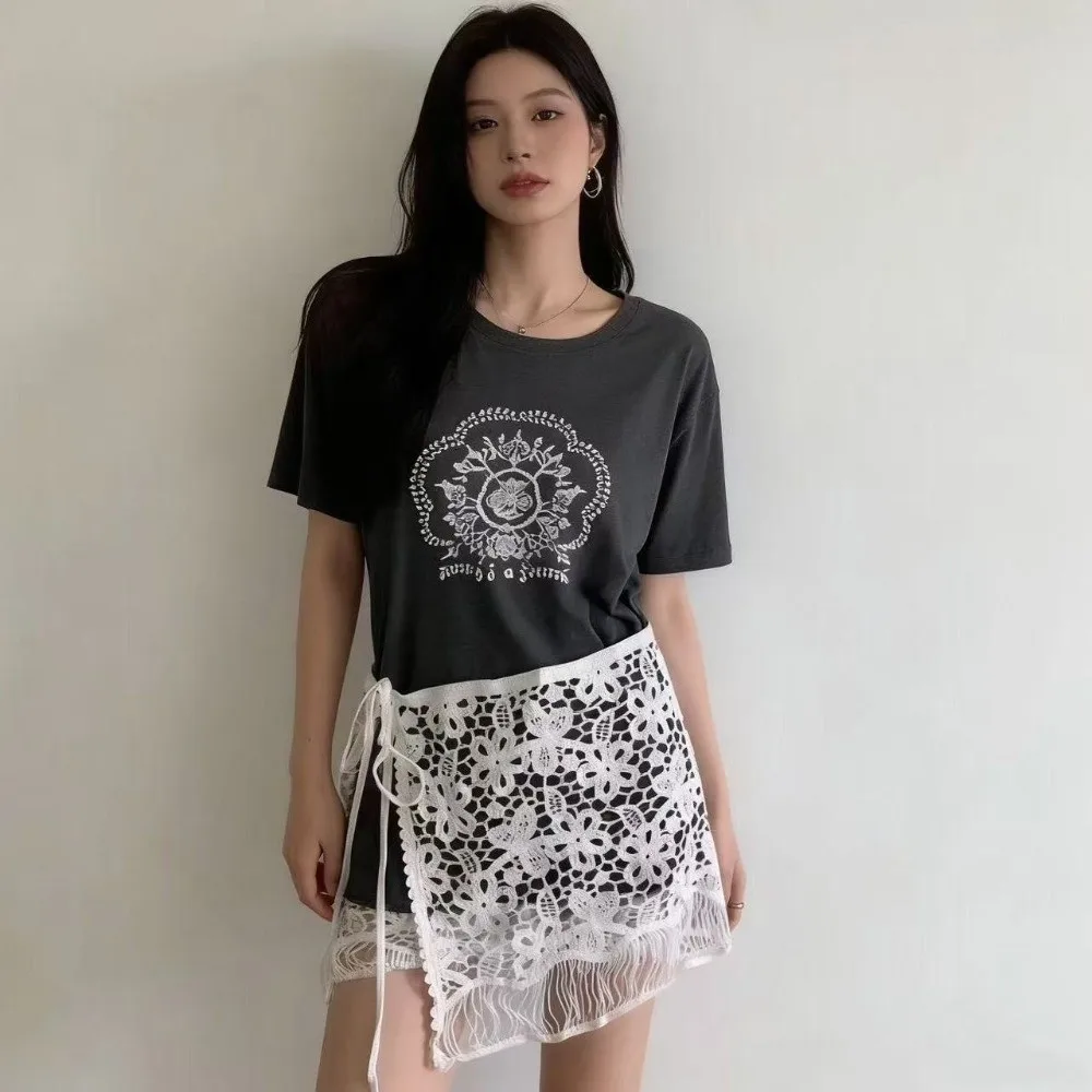 

Fashion Lace Up Design Hip Scarf Elegant Lightweight Waist Belt Versatile Waist Band Skirt Casual Outing