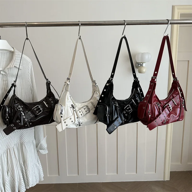 2026 New Women's Handheld Underarm Bag Fashionable High Quality PU Women's Shoulder Bag Retro Versatile Girl Phone Storage Bag