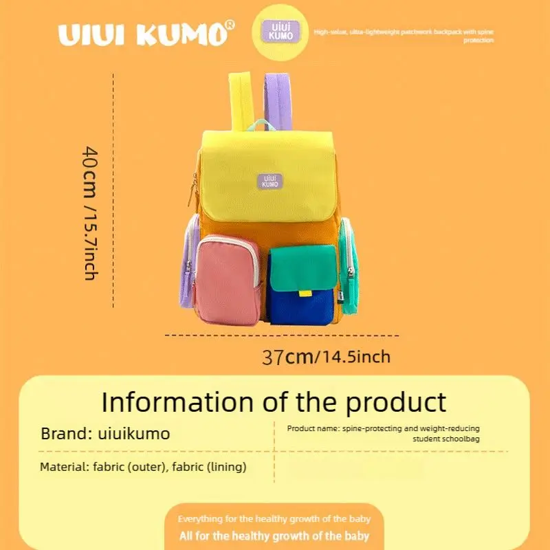 حقيبة كتف UIUIKUMO ذات سعة كبيرة من قماش أكسفورد أرجواني مقاوم للماء مع تصميم لتقليل الوزن مناسبة للمدرسة الخارجية #5