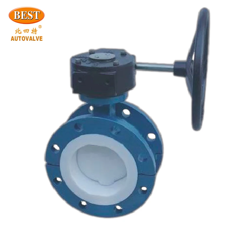 DF810-F4 F46 Series Carbon Steel, Stainless Steel F4 F46 Lining Butterfly Valve