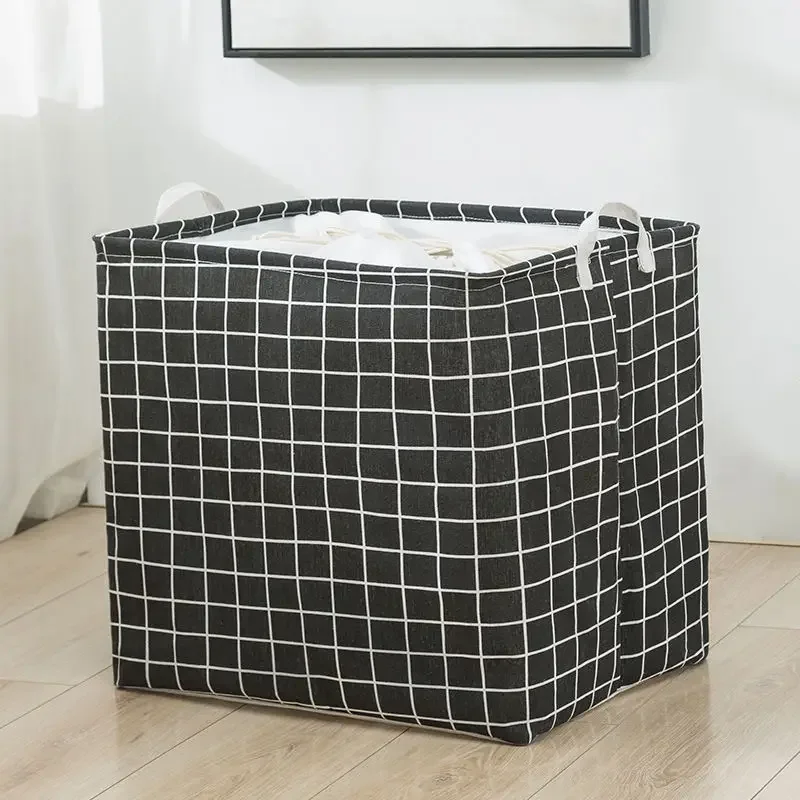 100L Folding Laundry Basket Round Storage Bin Bag Large Hamper Collapsible Clothes Toy Basket Bucket Organizer Large Capacity