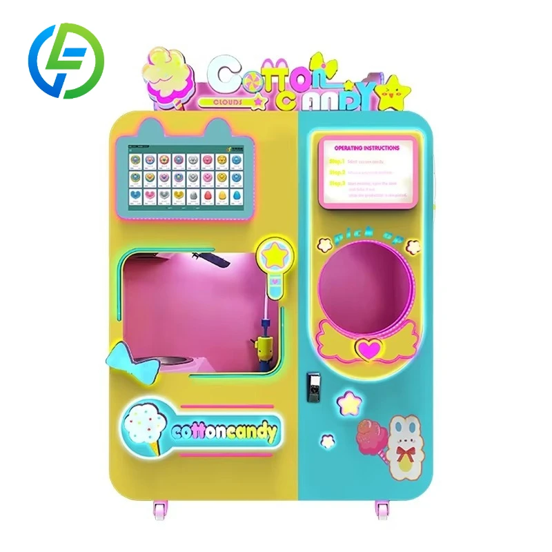 FL Customized Cotton Candy Vending Machine Professional Cotton Candy Machine Maker with 52 Shapes and OEM Appearance