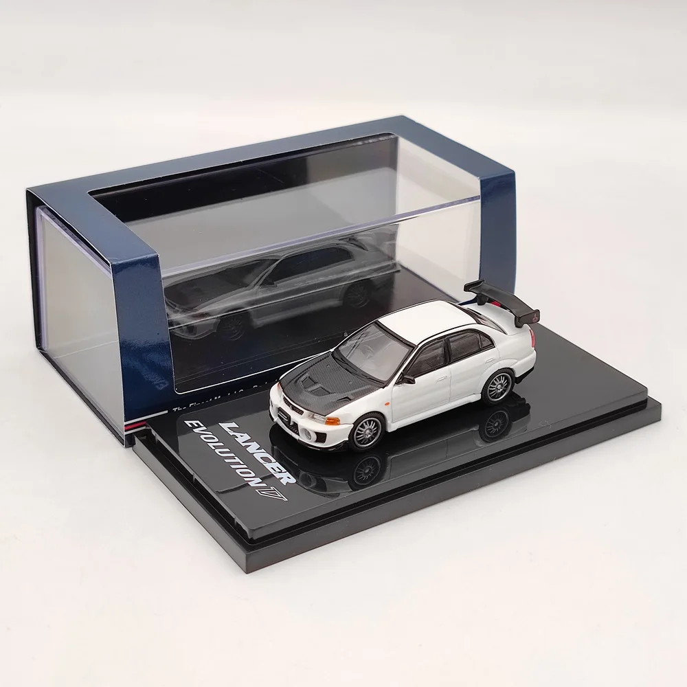 

Hobby Japan 1/64 Lancer GSR Evolution V CP9A 1998 White HJ641032BW Diecast Model Toys Car Limited Collection