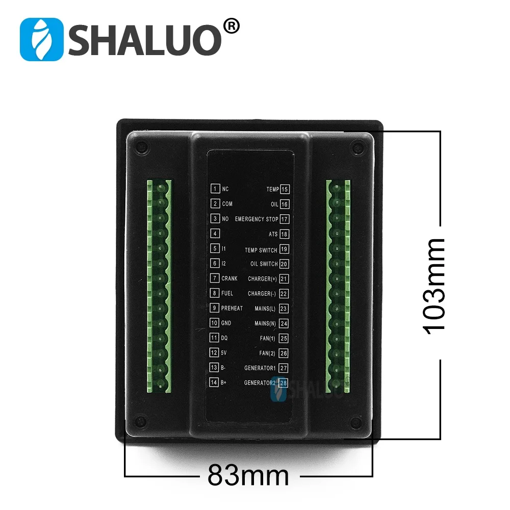 ELECAL MK101 Generator Controller Control Panel With Digital Display Measurement AC Voltage Frequency Current Accumulated Runtim