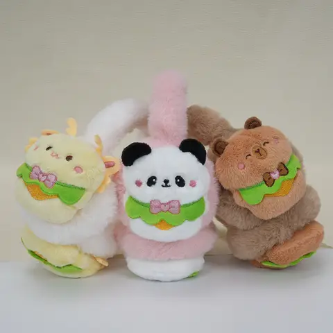 어린이 소녀 귀 커버, 만화 팬더 카피 발라 귀마개, 겨울 봉제 귀 머프, 따뜻한 헤드폰, 모피 귀마개, 따뜻한 커버 귀마개 Best5