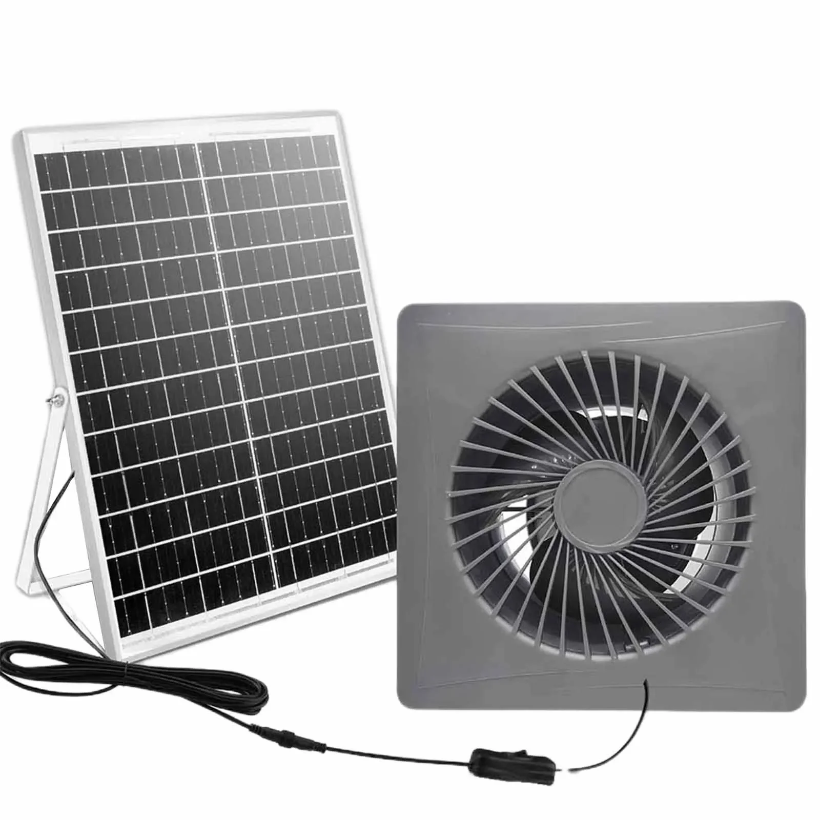 

Solar 12V Exhaust Air Blower High Speed Ventilation Blower Anti-Mosquito Extractor Fan Kitchen Bathroom Parts Accessories