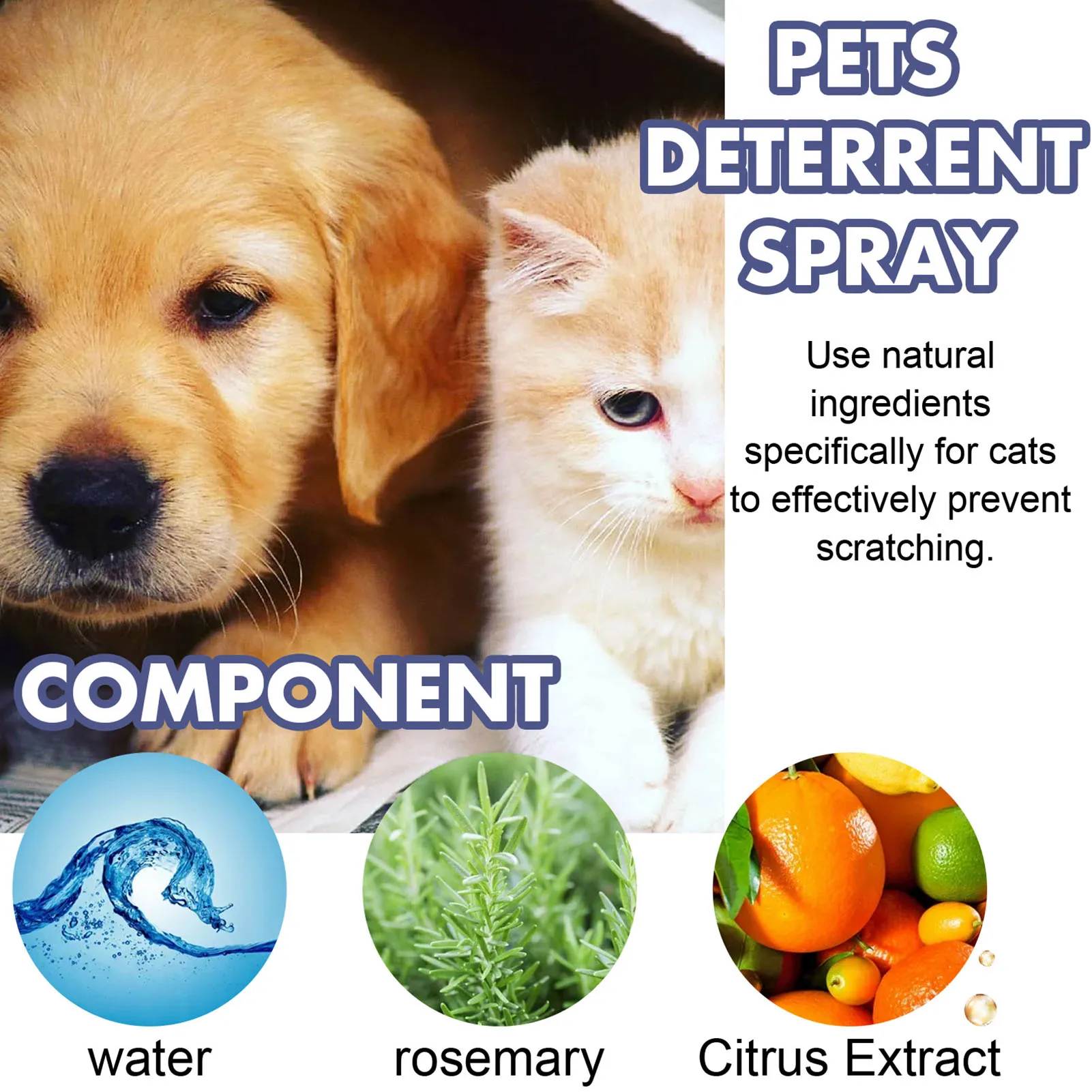 Cat Spray Deterrent Protect Furniture Spray For Anti Scratching & Biting Herbal Plant Safe Ingredients Keep Pet Off Pr Sale