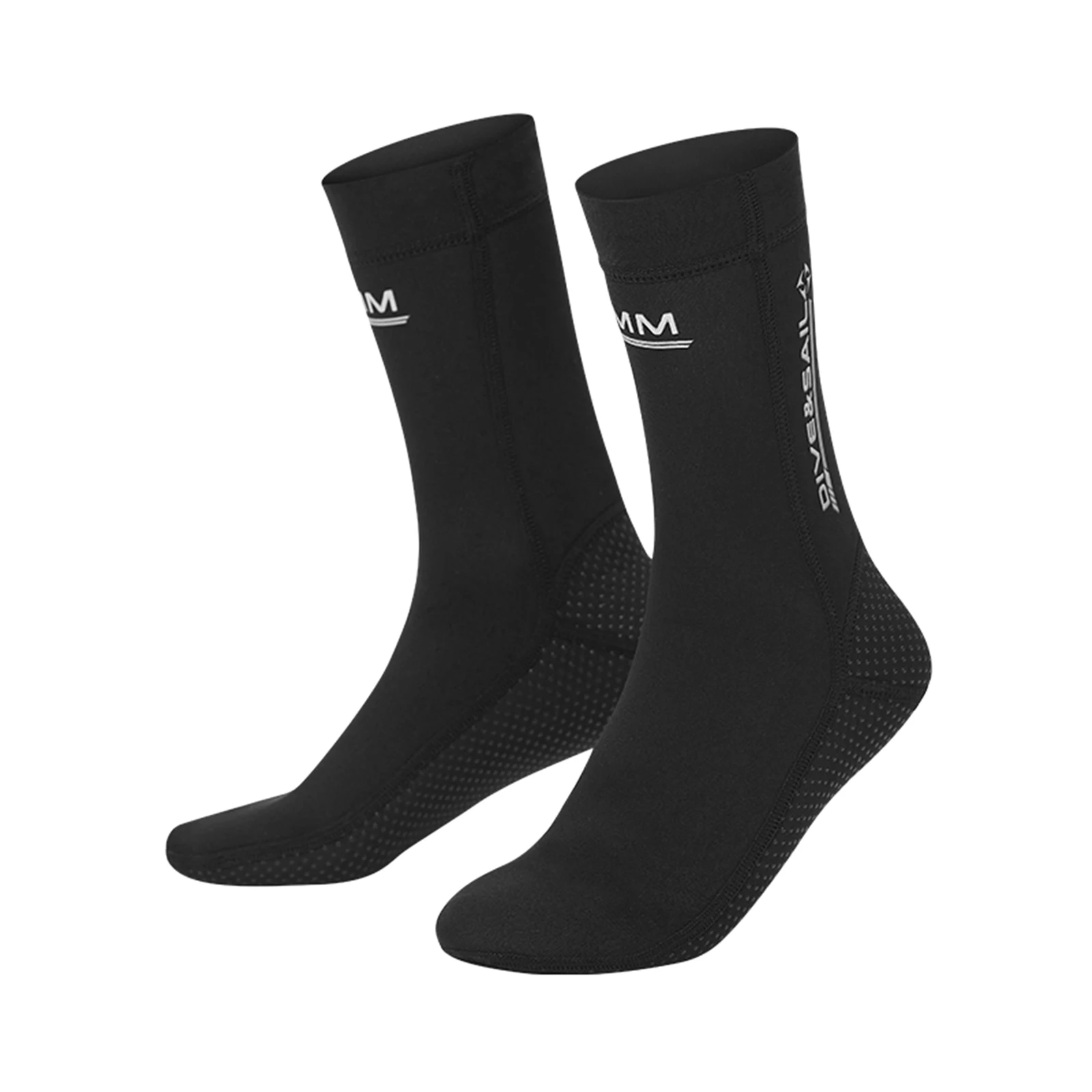 Women Men 3mm Neoprene Scuba Socks Booties Wetsuit Socks Diving Socks Non Slip Thermal for Surfing Swimming