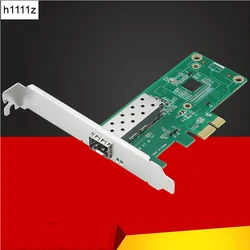 For Intel Network Card PCI Express x1 to SFP Fiber NIC 1000Mbps Gigabit Ethernet Lan Card for Intel I210 Chip for Server Desktop