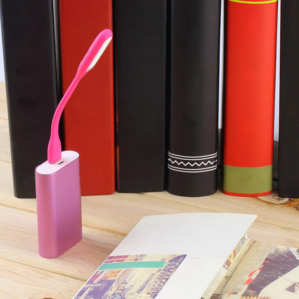 

5 шт. USB-ночник, мягкая гибкая светодиодная лампа для спальни, кемпинга, чтения, совместимая с USB-портом 5 В, защита глаз, регулируемая 180