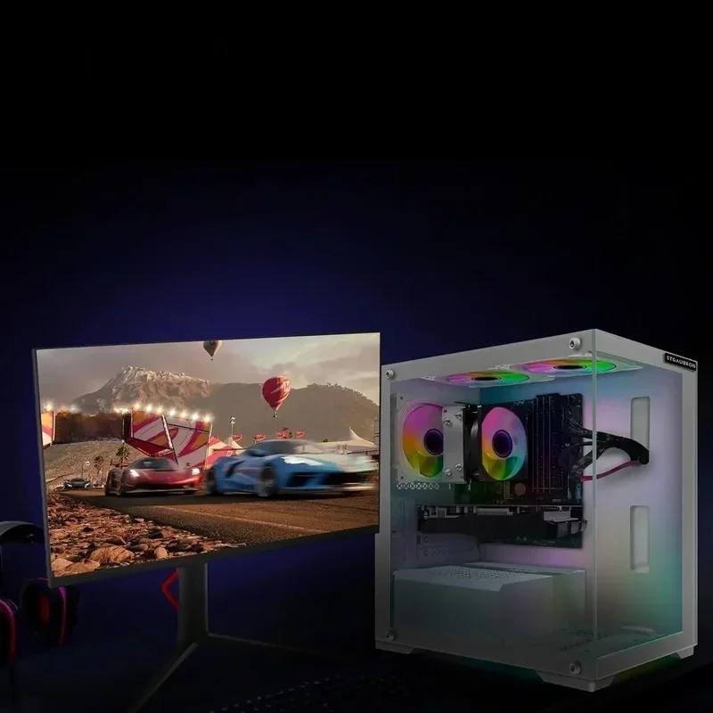 HOME-Gaming PC Computer Desktop, AMD Ryzen 3 3200G 3.6G, GeForce RTX 2060 6G, 16G DDR4, 512G SSD, 600M WiFicamping