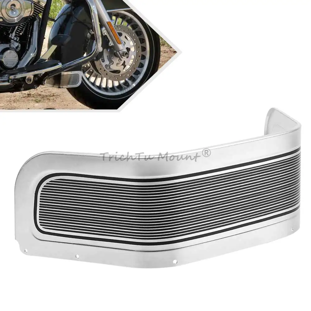 

Motorcycle Front Fender Skirt Aluminum Alloy For Harley Touring Road King FLHR Street Electra Glide Ultra Classic 1980 -2013