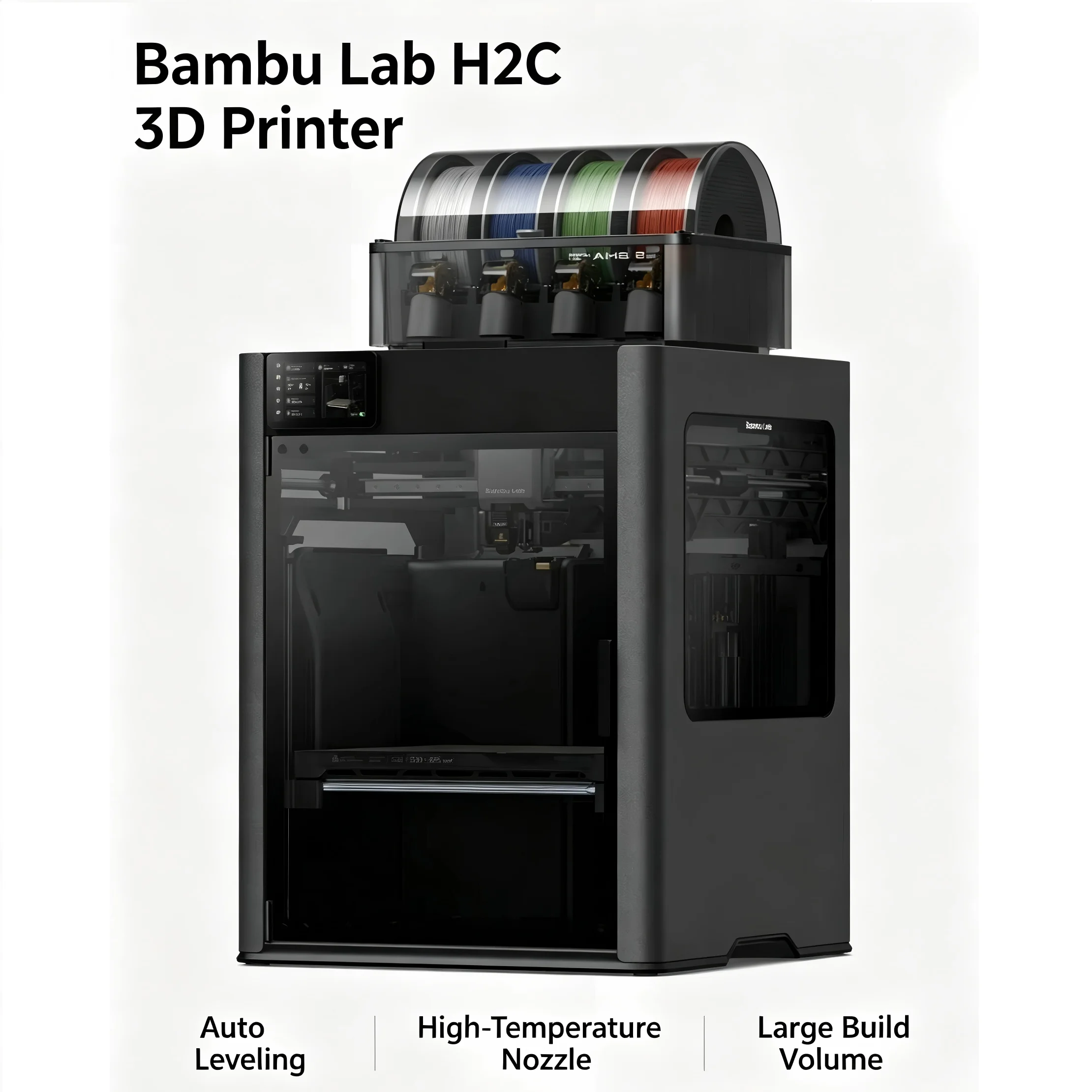 Bambu Lab New FDM H2C 3D Printer Vortek System EU Version AMS 2 Pro Combo Desktop Laser Engraving High-speed Intellige Printers