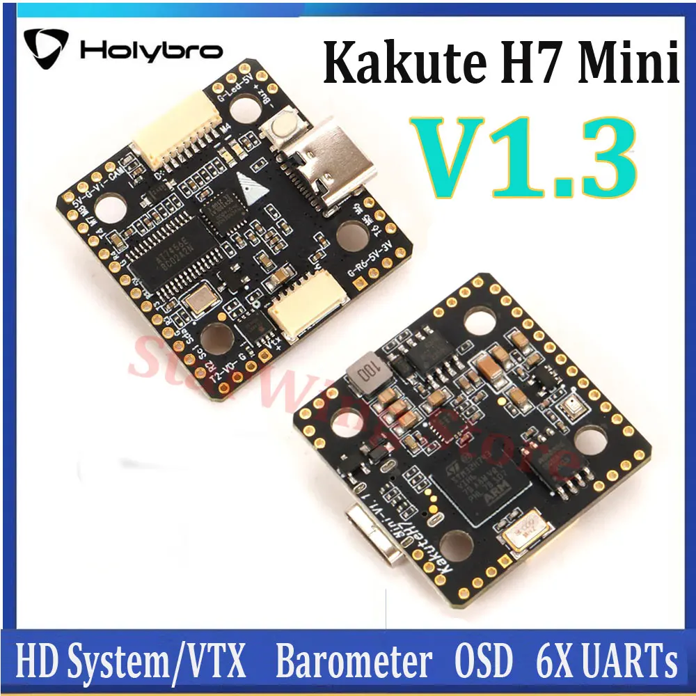 

HolyBro Kakute H7 Mini V1.3 BMI270 H743 Flight Controller Baro OSD 1GB Onboard Flash 20X20mm 2-6S for DJI Caddx Analog FPV Drone