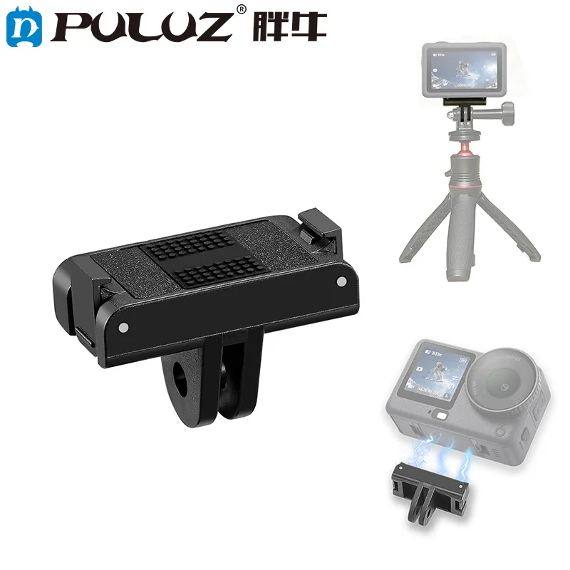 

For DJI Osmo Action 6 / Nano PULUZ Plastic Magnetic Quick Release Base Mount New